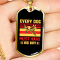 Every Dog Must Have Gold Necklace Stainless Steel or 18k Gold Dog Tag 24" Chain-Express Your Love Gifts