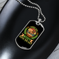 Every Dog Must Have Green Necklace Stainless Steel or 18k Gold Dog Tag 24" Chain-Express Your Love Gifts