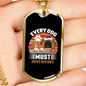 Every Dog Must Have His Day-10 Necklace Stainless Steel or 18k Gold Dog Tag 24" Chain-Express Your Love Gifts