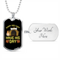 Every Dog Must Have Necklace Stainless Steel or 18k Gold Dog Tag 24" Chain-Express Your Love Gifts