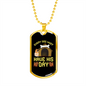 Every Dog Must Have Necklace Stainless Steel or 18k Gold Dog Tag 24" Chain-Express Your Love Gifts