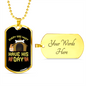 Every Dog Must Have Necklace Stainless Steel or 18k Gold Dog Tag 24" Chain-Express Your Love Gifts