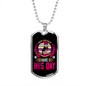 Every Dog Must Have Pink Necklace Stainless Steel or 18k Gold Dog Tag 24" Chain-Express Your Love Gifts