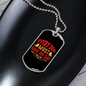 Every Dog Must Have Red Necklace Stainless Steel or 18k Gold Dog Tag 24" Chain-Express Your Love Gifts