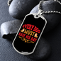 Every Dog Must Have Red Necklace Stainless Steel or 18k Gold Dog Tag 24" Chain-Express Your Love Gifts