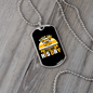 Every Dog Must Have Yellow Bulldog Necklace Stainless Steel or 18k Gold Dog Tag 24" Chain-Express Your Love Gifts
