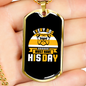 Every Dog Must Have Yellow Bulldog Necklace Stainless Steel or 18k Gold Dog Tag 24" Chain-Express Your Love Gifts