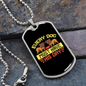 Every Dog Must Have Yellow Necklace Stainless Steel or 18k Gold Dog Tag 24" Chain-Express Your Love Gifts