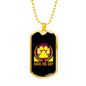 Every Dog Must Have Yellow Paw Necklace Stainless Steel or 18k Gold Dog Tag 24" Chain-Express Your Love Gifts