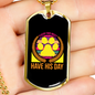 Every Dog Must Have Yellow Paw Necklace Stainless Steel or 18k Gold Dog Tag 24" Chain-Express Your Love Gifts