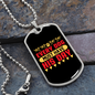 Every Dog Must Have Yellow Red Necklace Stainless Steel or 18k Gold Dog Tag 24" Chain-Express Your Love Gifts