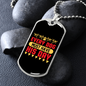 Every Dog Must Have Yellow Red Necklace Stainless Steel or 18k Gold Dog Tag 24" Chain-Express Your Love Gifts