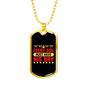 Every Dog Must Have Yellow Red Necklace Stainless Steel or 18k Gold Dog Tag 24" Chain-Express Your Love Gifts