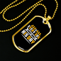 Every Dog Must Have Yellow White Necklace Stainless Steel or 18k Gold Dog Tag 24" Chain-Express Your Love Gifts