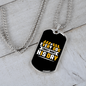 Every Dog Must Have Yellow White Necklace Stainless Steel or 18k Gold Dog Tag 24" Chain-Express Your Love Gifts