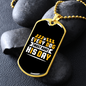 Every Dog Must Have Yellow White Necklace Stainless Steel or 18k Gold Dog Tag 24" Chain-Express Your Love Gifts