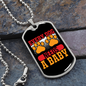 Every Dog Needs a Baby Necklace Stainless Steel or 18k Gold Dog Tag 24" Chain-Express Your Love Gifts
