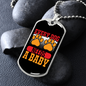 Every Dog Needs a Baby Necklace Stainless Steel or 18k Gold Dog Tag 24" Chain-Express Your Love Gifts