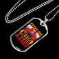 Every Dog Needs a Baby Red Necklace Stainless Steel or 18k Gold Dog Tag 24" Chain-Express Your Love Gifts