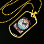 Every Puppy Blue Necklace Stainless Steel or 18k Gold Dog Tag 24" Chain-Express Your Love Gifts
