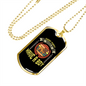 Every Puppy Bulldog Necklace Stainless Steel or 18k Gold Dog Tag 24" Chain-Express Your Love Gifts