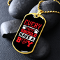 Every Puppy Red Necklace Stainless Steel or 18k Gold Dog Tag 24" Chain-Express Your Love Gifts