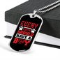 Every Puppy Red Necklace Stainless Steel or 18k Gold Dog Tag 24" Chain-Express Your Love Gifts