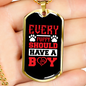 Every Puppy Red Necklace Stainless Steel or 18k Gold Dog Tag 24" Chain-Express Your Love Gifts