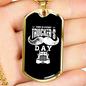 Every Trucker'S Day Dog Tag Stainless Steel or 18k Gold 24" Chain-Express Your Love Gifts
