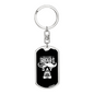 Every Trucker'S Day Swivel Keychain Dog Tag Stainless Steel or 18k Gold-Express Your Love Gifts