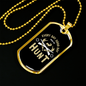 Everyday Hunting Necklace Stainless Steel or 18k Gold Dog Tag 24" Chain-Express Your Love Gifts