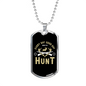 Everyday Hunting Necklace Stainless Steel or 18k Gold Dog Tag 24" Chain-Express Your Love Gifts