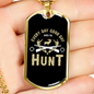 Everyday Hunting Necklace Stainless Steel or 18k Gold Dog Tag 24" Chain-Express Your Love Gifts