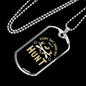 Everyday Hunting Necklace Stainless Steel or 18k Gold Dog Tag 24" Chain-Express Your Love Gifts