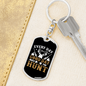 Everyday Is A Good Day To Hunt Keychain Stainless Steel or 18k Gold Dog Tag Keyring-Express Your Love Gifts