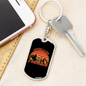 Everyday Is A New Adventure Cycling Keychain Stainless Steel or 18k Gold Dog Tag Keyring-Express Your Love Gifts