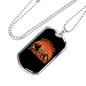 Everyday Is A New Adventure Cycling Necklace Stainless Steel or 18k Gold Dog Tag 24"-Express Your Love Gifts