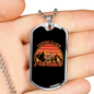 Everyday Is A New Adventure Cycling Necklace Stainless Steel or 18k Gold Dog Tag 24"-Express Your Love Gifts