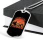 Everyday Is A New Adventure Cycling Necklace Stainless Steel or 18k Gold Dog Tag 24"-Express Your Love Gifts
