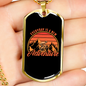 Everyday Is A New Adventure Cycling Necklace Stainless Steel or 18k Gold Dog Tag 24"-Express Your Love Gifts