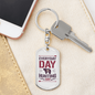 Everyday Is Hunting Day Keychain Stainless Steel or 18k Gold Dog Tag Keyring-Express Your Love Gifts