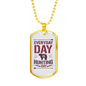 Everyday Is Hunting Day Necklace Stainless Steel or 18k Gold Dog Tag 24"-Express Your Love Gifts