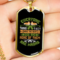 Everyone Thinks Green Necklace Stainless Steel or 18k Gold Dog Tag 24" Chain-Express Your Love Gifts