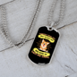 Everyone Thinks Necklace Stainless Steel or 18k Gold Dog Tag 24" Chain-Express Your Love Gifts