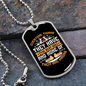Everyone Thinks White Necklace Stainless Steel or 18k Gold Dog Tag 24" Chain-Express Your Love Gifts