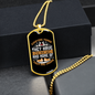 Everyone Thinks White Necklace Stainless Steel or 18k Gold Dog Tag 24" Chain-Express Your Love Gifts