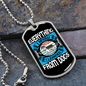 Everything I Know Blue Necklace Stainless Steel or 18k Gold Dog Tag 24" Chain-Express Your Love Gifts