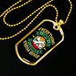 Everything I Know Bones Necklace Stainless Steel or 18k Gold Dog Tag 24" Chain-Express Your Love Gifts