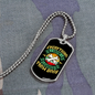Everything I Know Bones Necklace Stainless Steel or 18k Gold Dog Tag 24" Chain-Express Your Love Gifts