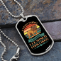 Everything I Know Bulldog Blue Necklace Stainless Steel or 18k Gold Dog Tag 24" Chain-Express Your Love Gifts